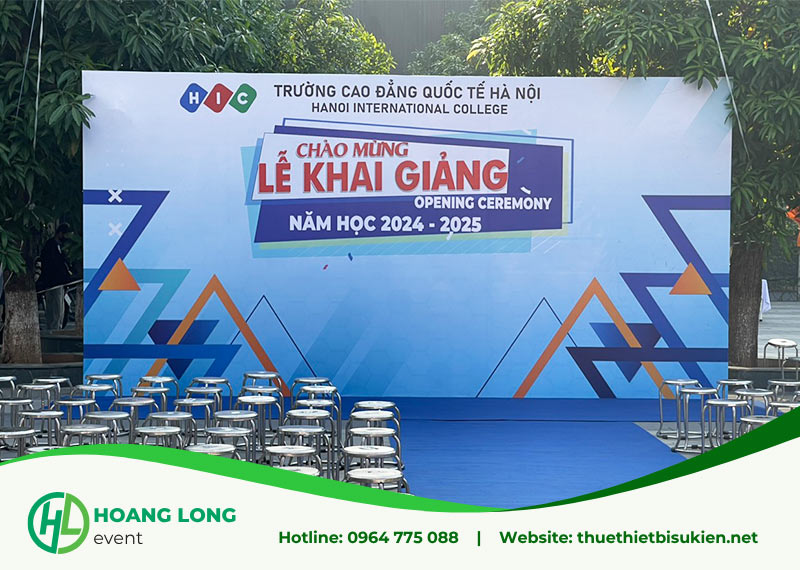 thiết bị tổ chức lễ khai giảng 